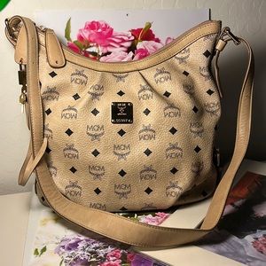 JUST REDUCED!! MCM Medium Shoulder bag- Dark Beige.